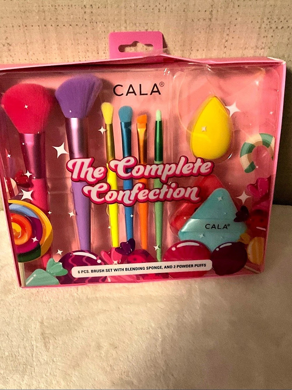 CALA The Complete Confection 9 Pcs Brush Set with Blending Sponge, and 2 Powder